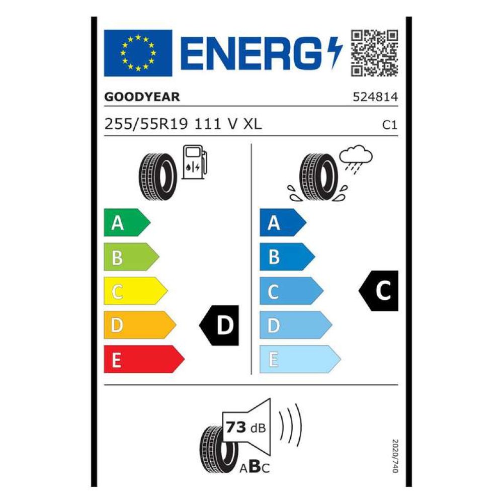Goodyear 255/55 R19 Wrangler HP (All Weather) Yaz Oto Lastiği  (Üretim Tarihi: 43.Hafta 2020)
