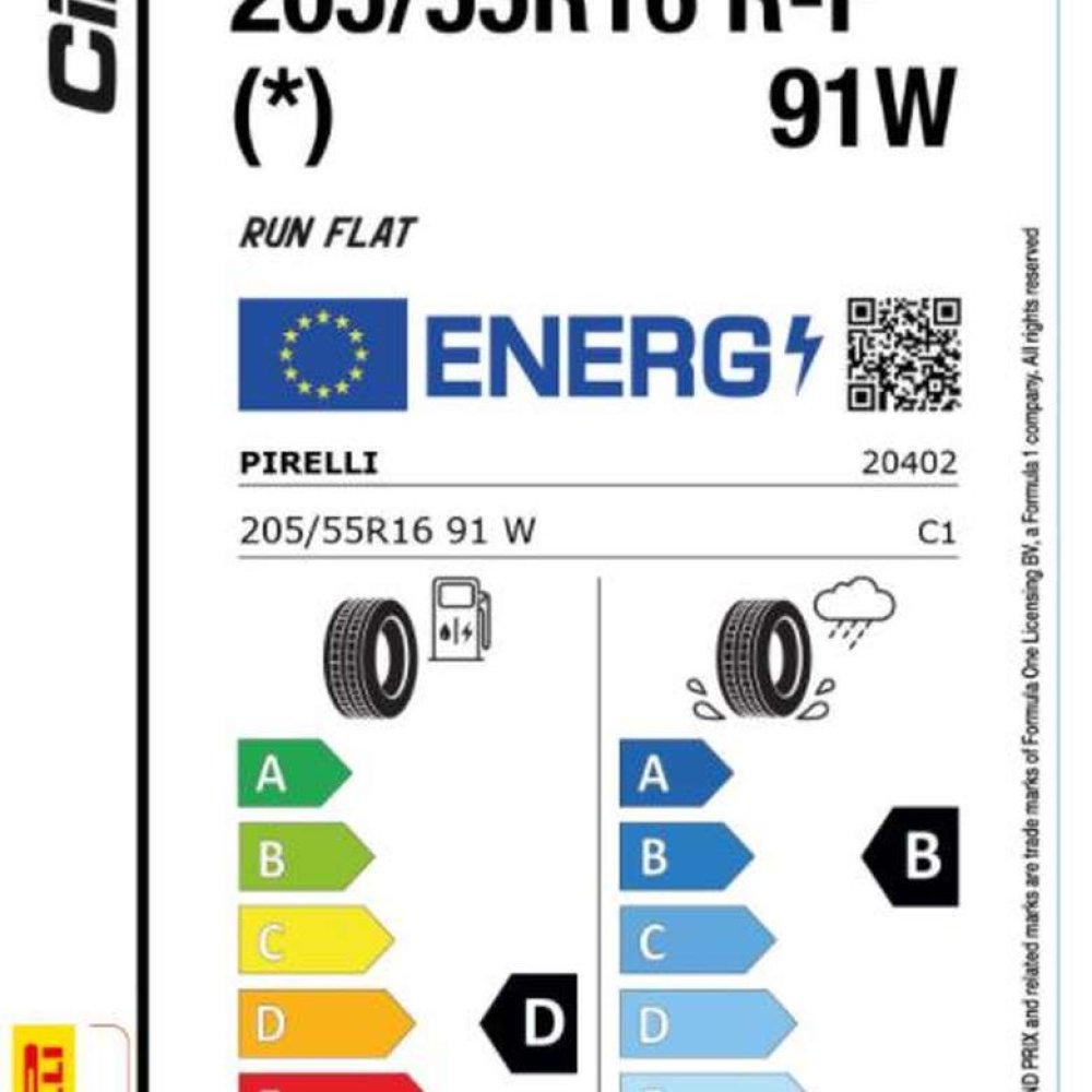 Pirelli 205/55 R16 91W (*) Eco Rft Cintrato P7 Yaz Oto Lastiği (Üretim Tarihi: 48.Hafta 2021)