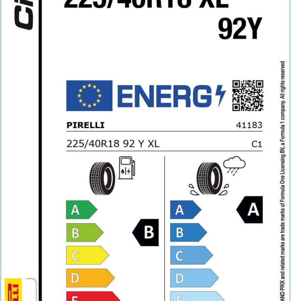 Pirelli 225/40 R18 92Y XL Cinturato Oto Yaz Lastiği  (Üretim Tarihi: 17.Hafta 2021)