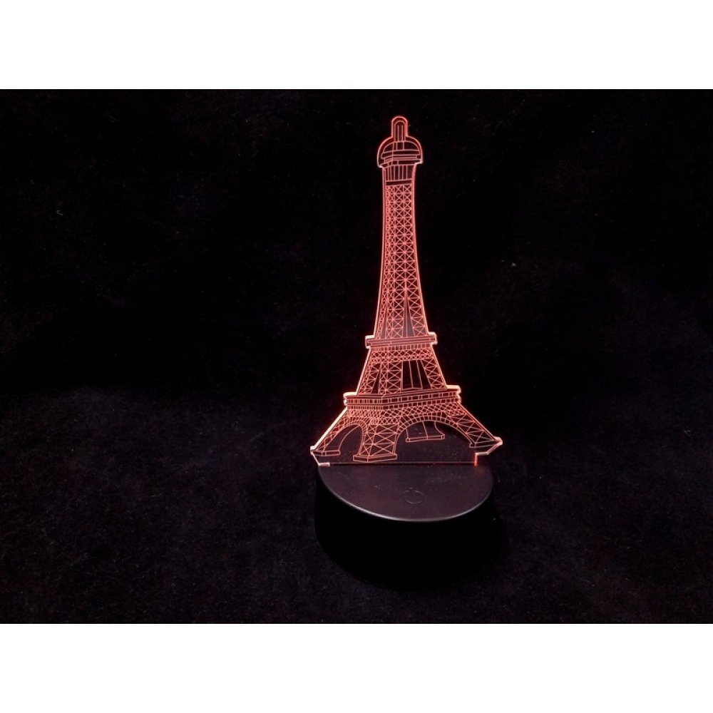 3 Boyutlu Eyfel Lamba 7 Farklı Renk