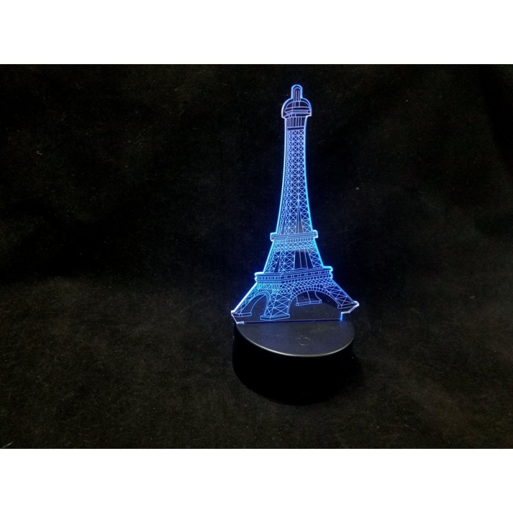 3 Boyutlu Eyfel Lamba 7 Farklı Renk
