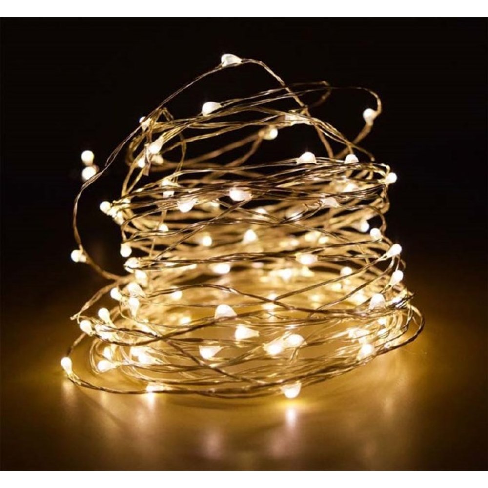 3 Metre Gün Işığı Sarı Renk Pilli Led