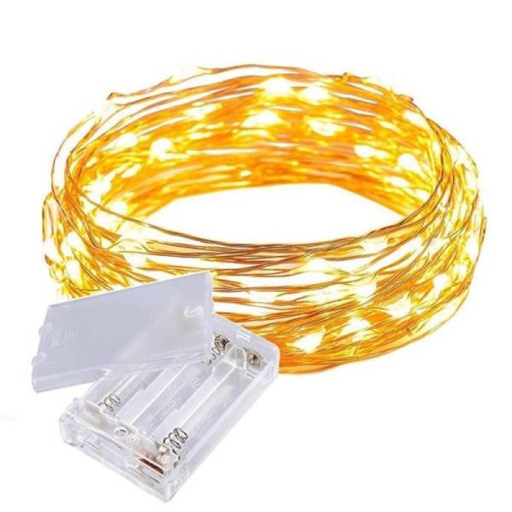 3 Metre Gün Işığı Sarı Renk Pilli Led