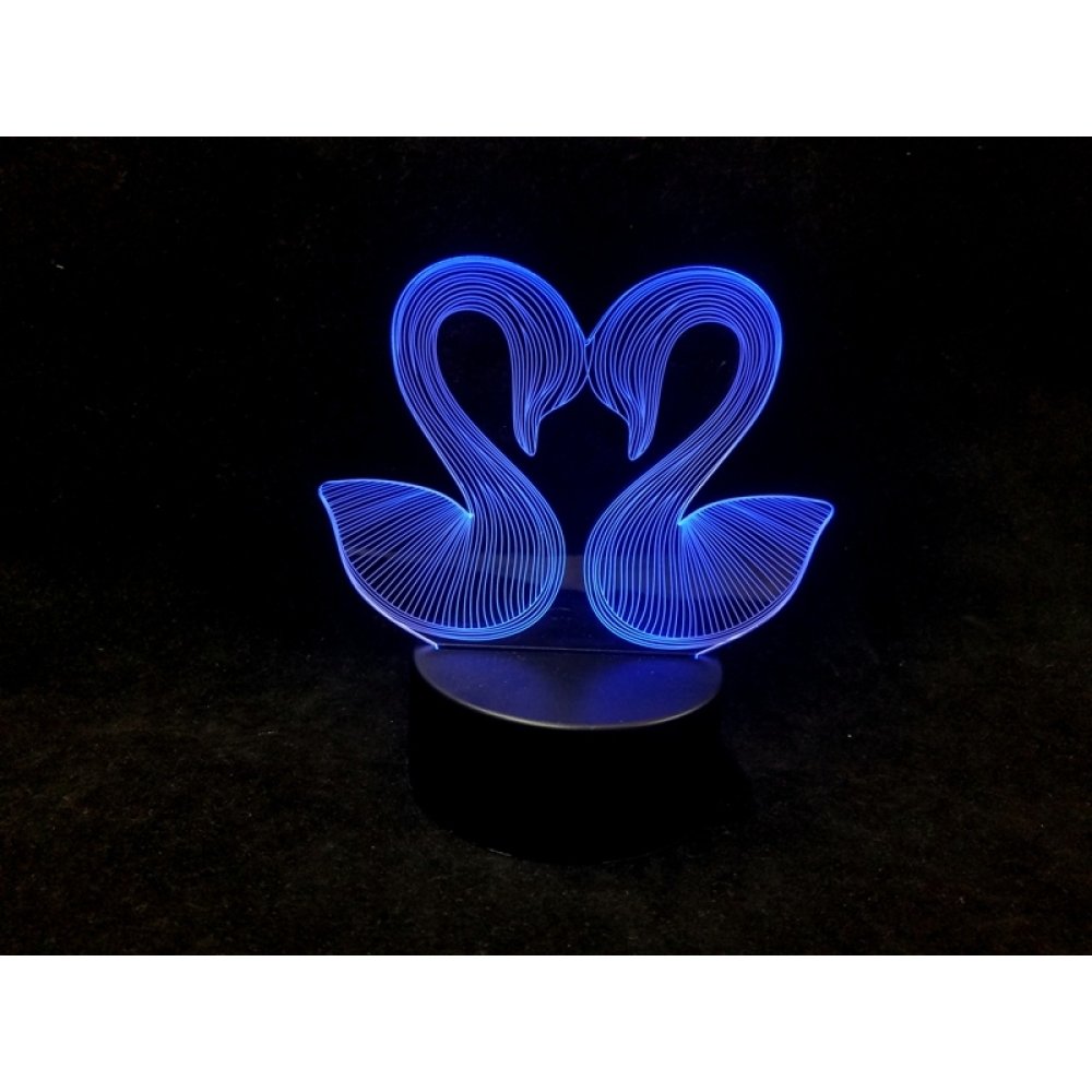 3D Hologram Kuğu Gece Lambası