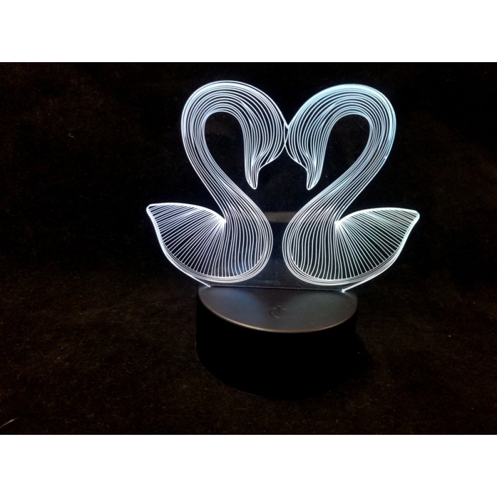 3D Hologram Kuğu Gece Lambası