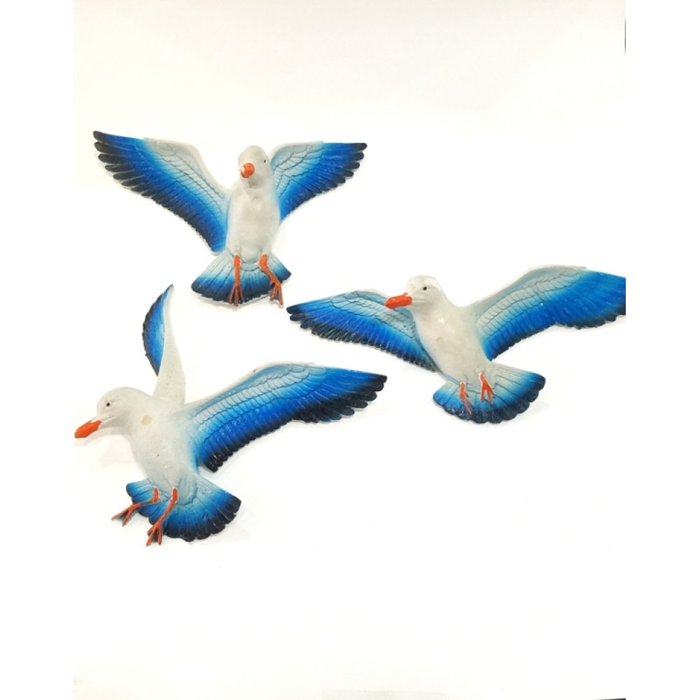 3lü Dekoratif Martı Duvar Süsü