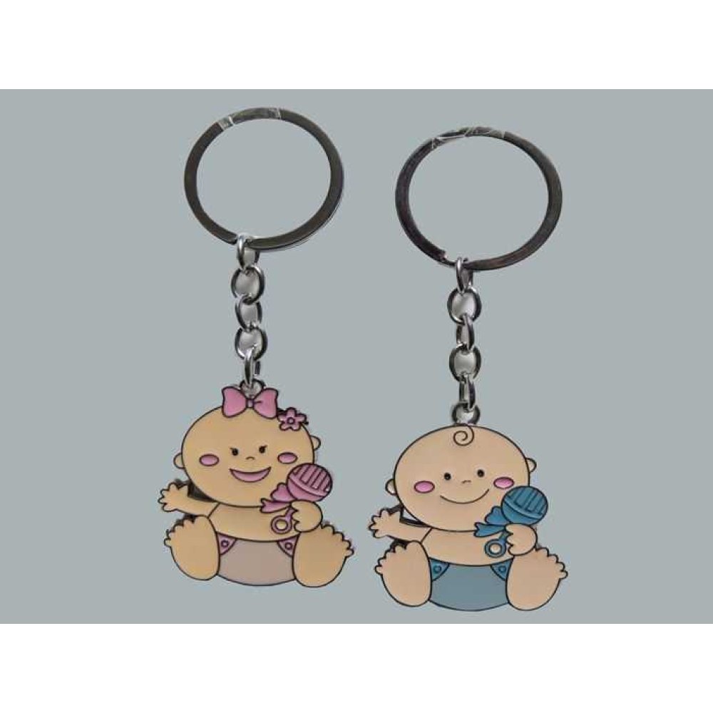 ANAHTARLIK BEBEK ÇINGIRAKLI PEMBE P10-600