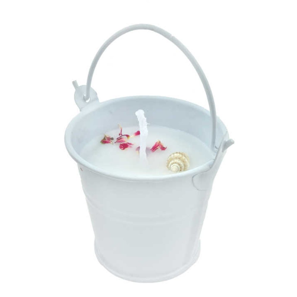 Asetat Kutu İçerisinde Metal Kova Mum