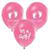 BALON BASKILI 12 İNC 1+1 IT'S A GİRL PEMBE PK:100 KL:50