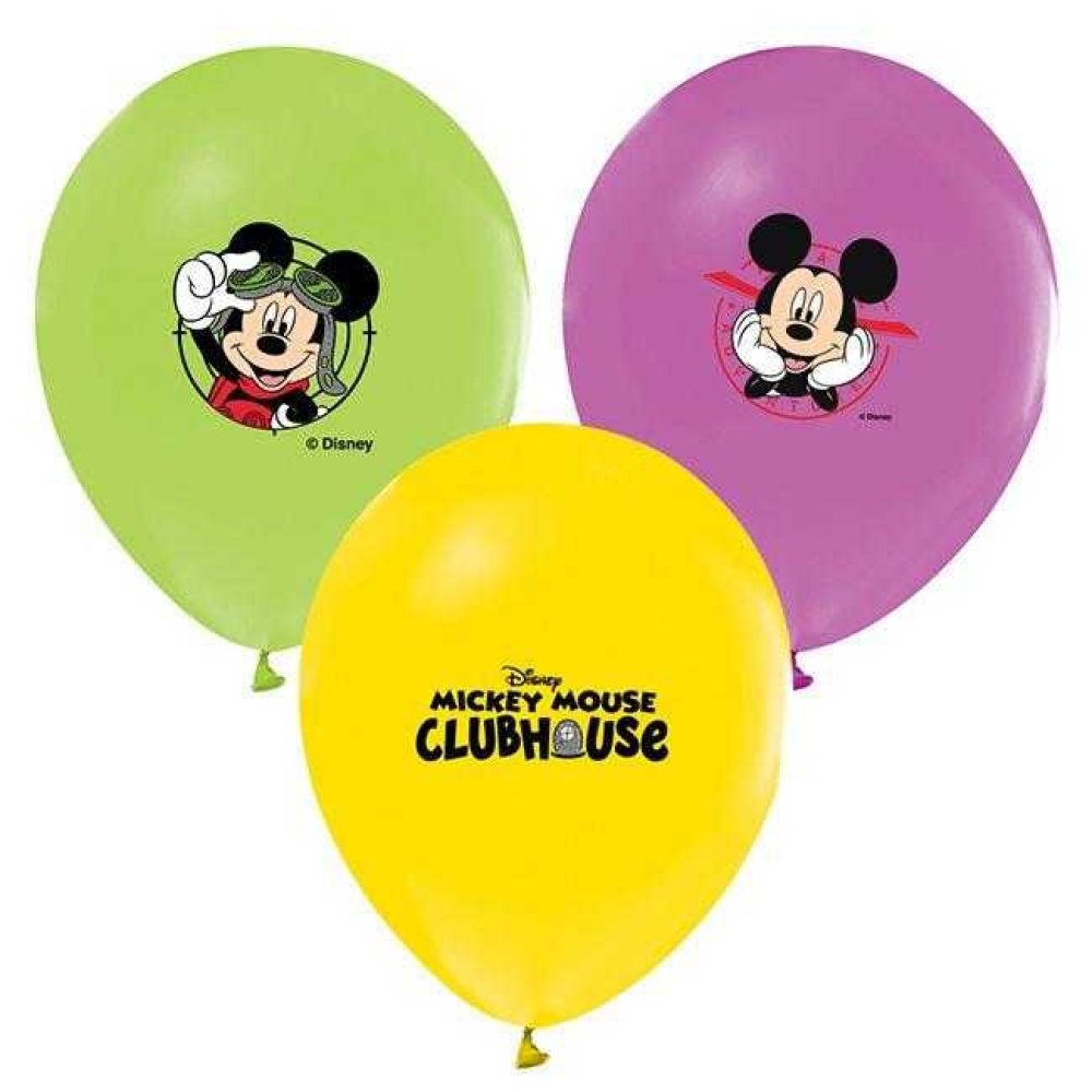 BALON BASKILI LİSANSLI 12 İNC 4+1 MICKEY MOUSE PK:12 KL:48