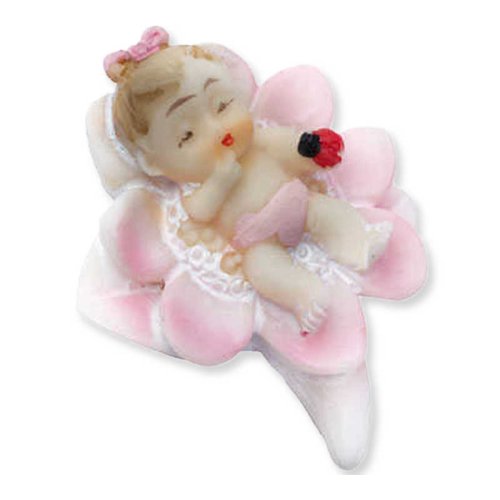 BEBEK NİLÜFER ÇİÇEĞİ ÜSTÜNDE PEMBE P50-1200