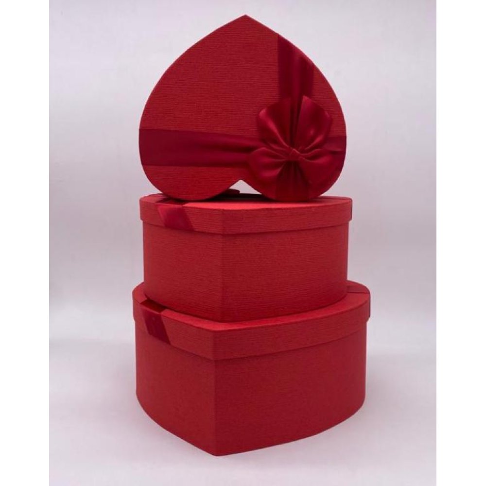 Büyük Boy 3'lü Kalp Hediye Kutusu