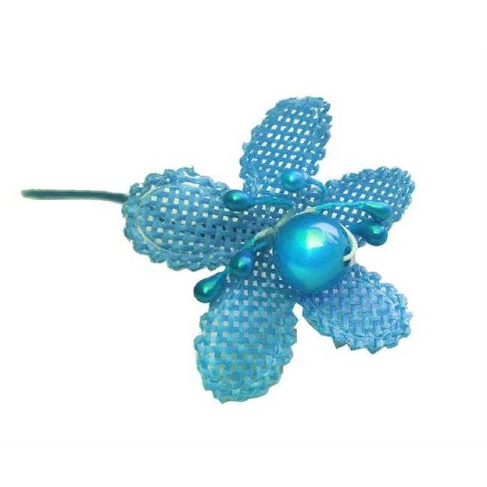 ÇİÇEK  İNCİLİ VE TOMURCUKLU  MAVİ  P72-KL100