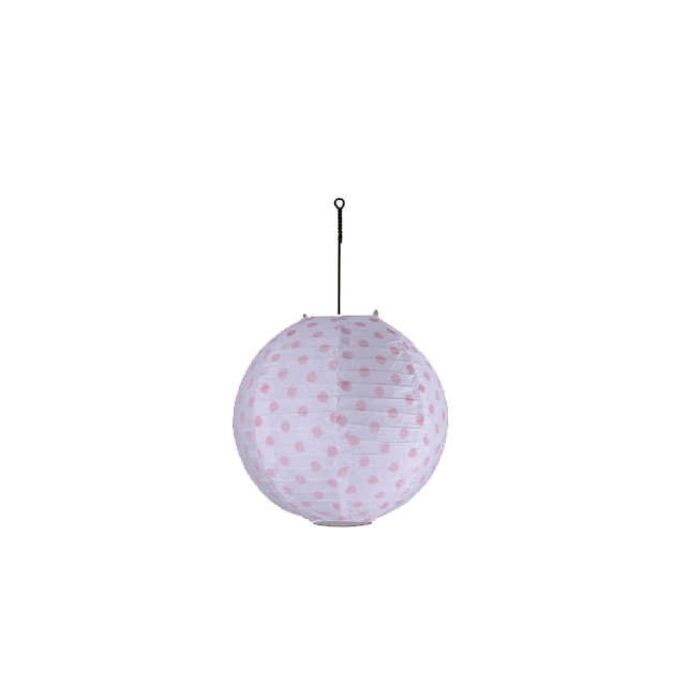 ÇİN FENERİ PUANTİYELİ KÜÇÜK(ABAJUR)PEMBE p10-300