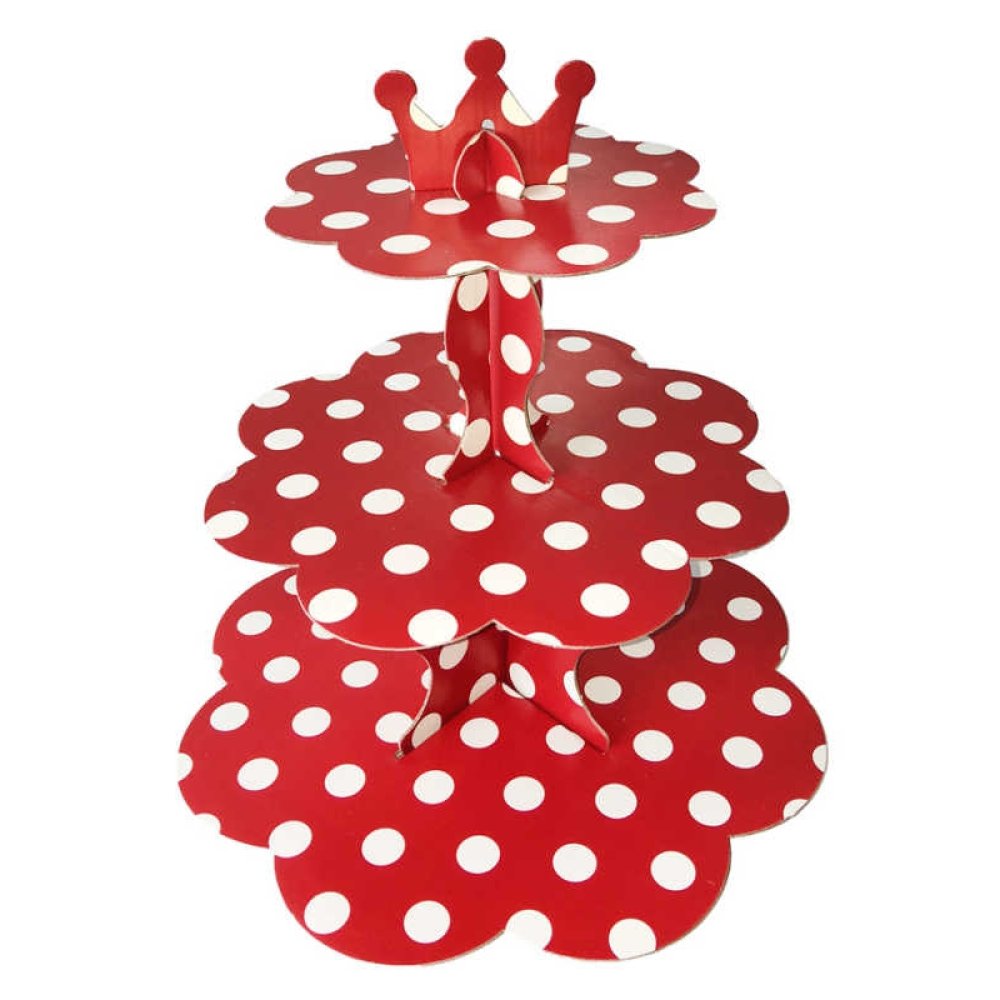 CUP CAKE STANDI PUANTİYELİ KARTON KIRMIZI PK:1 KL:60