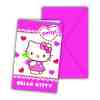 DAVETİYE HELLO KITTY HEARTS PK:6-24