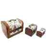 Dekoratif Ahşap 3'lü Sandık Seti