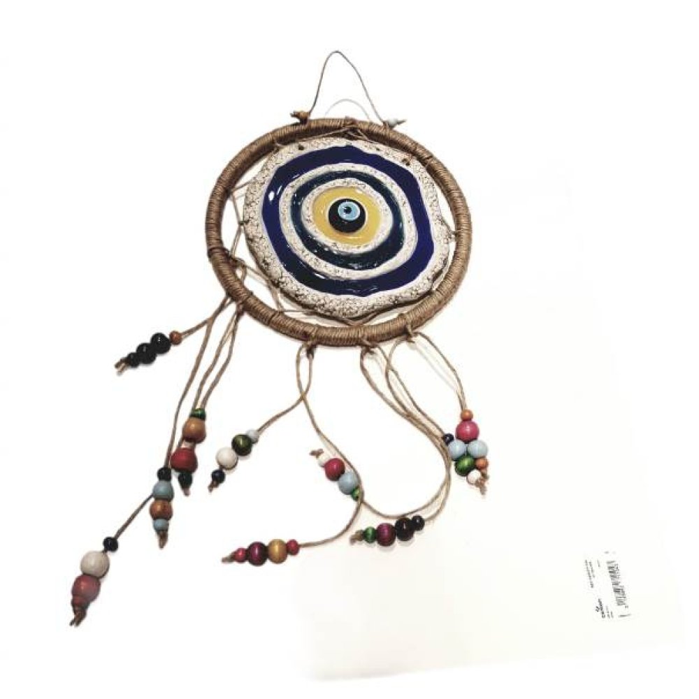 El Yapımı Örgülü Nazar Boncuklu Asılır Süs