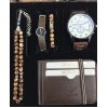 Erkek Saat Tesbih Bileklik Kombini 5'li Set