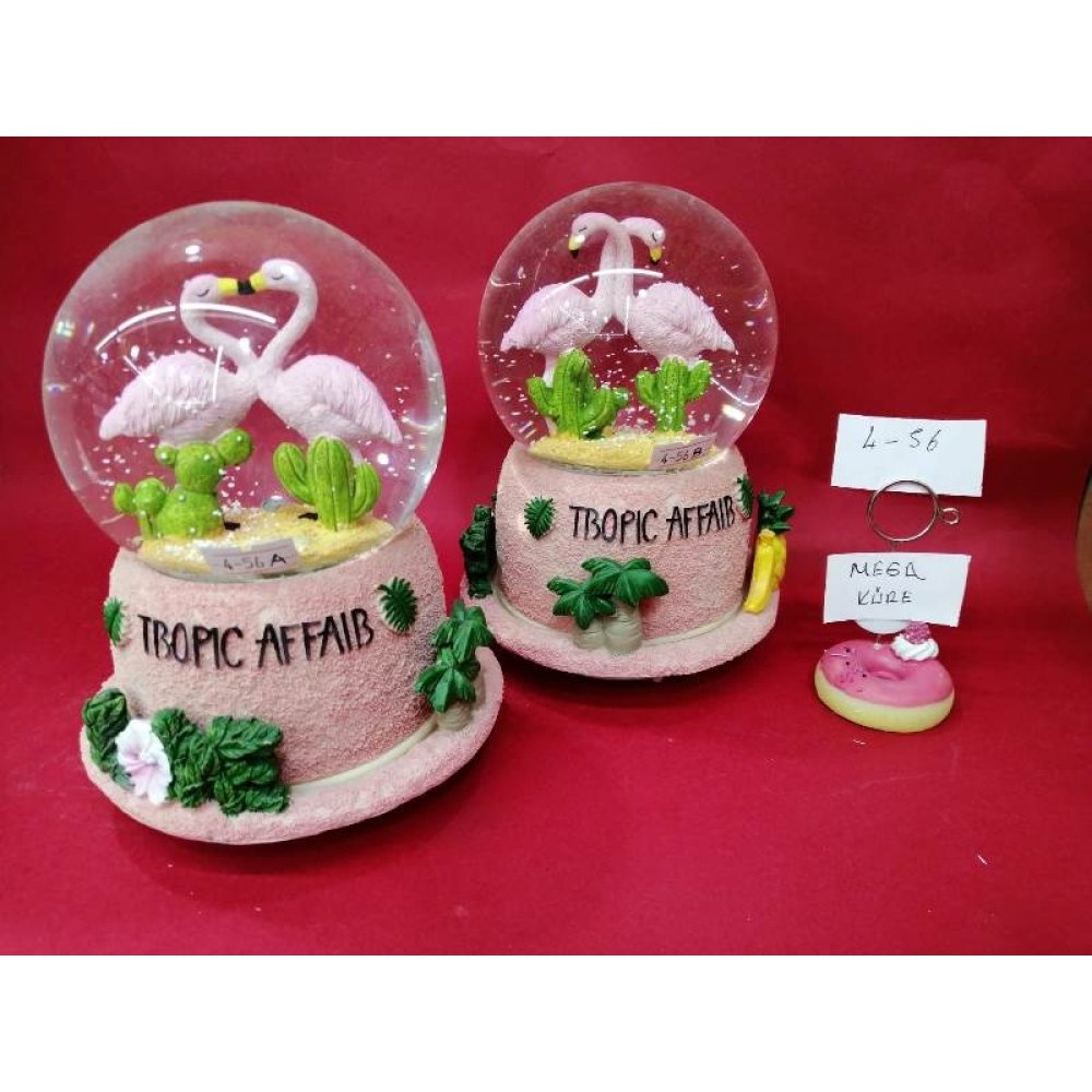 Etrafında 360 Derece Dönen Flamingo Küre