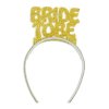 Evadan Simli Bride To Be Taç Altın Renk