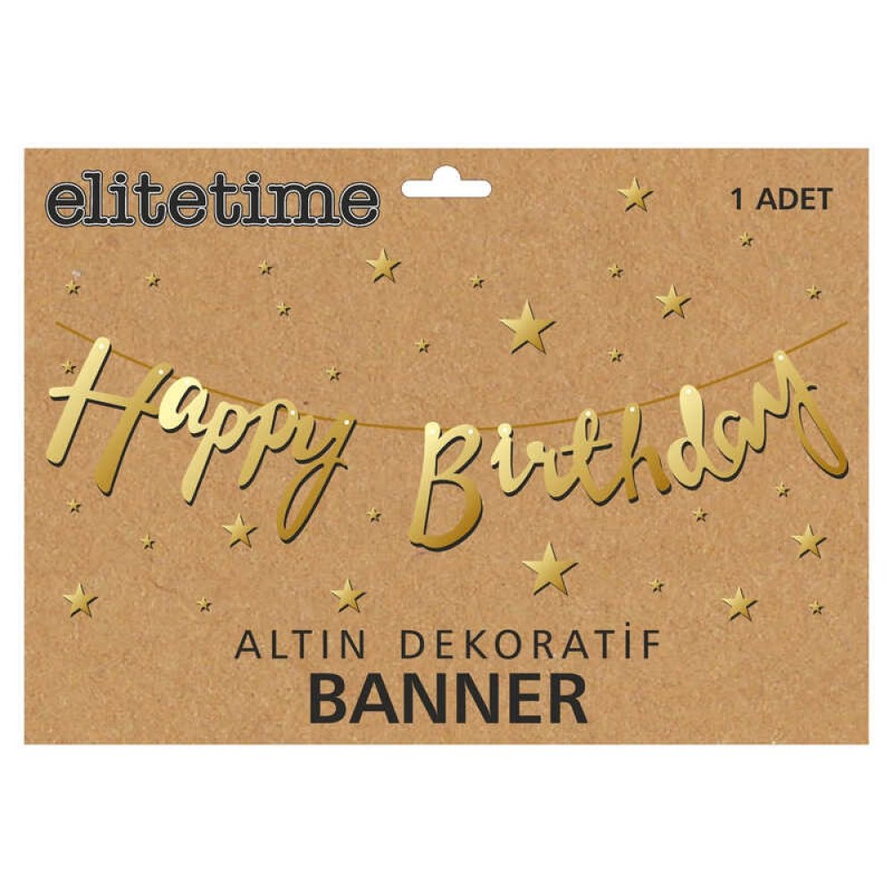 FLAMA HAPPY BRITHDAY METALİZE ALTIN PK:1 KL:300