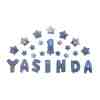 FOLYO BALON 1 YAŞINDA YILDIZLI SET MAVİ 16INC PK:1