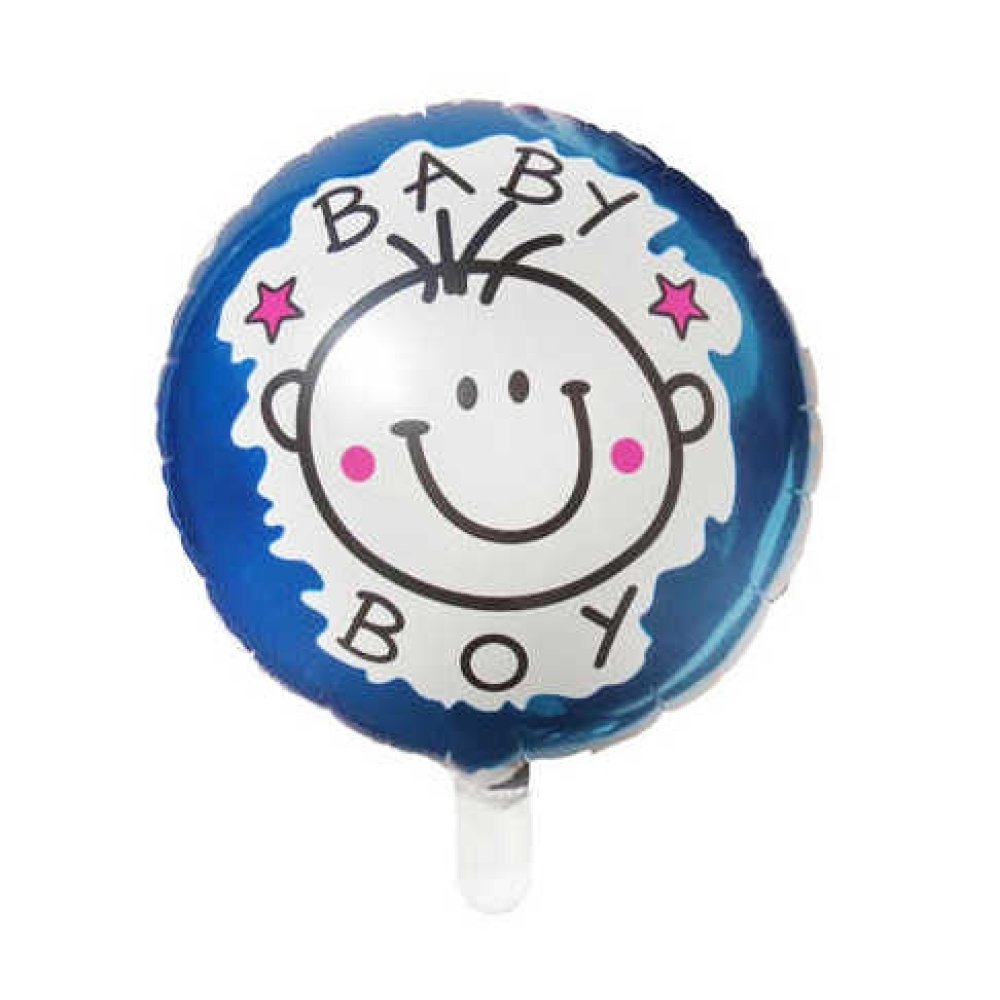 FOLYO BALON BEBEKLİ MAVİ PK:10 KL:100