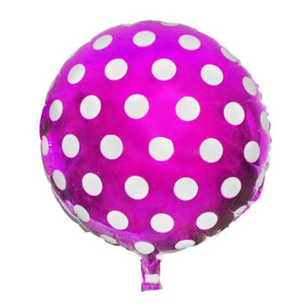 FOLYO BALON PUANTİYELİ PEMBE PK:10 KL:100