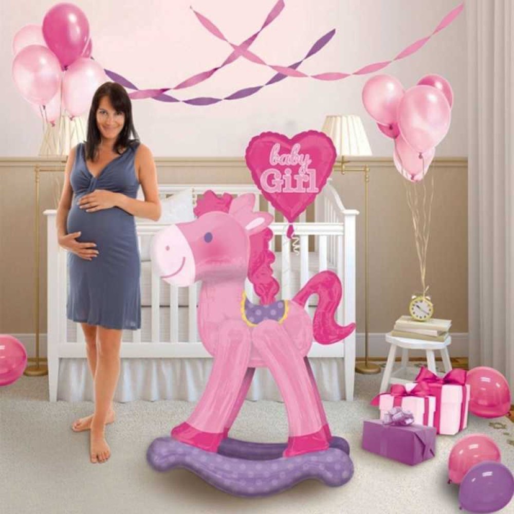 FOLYO BALON SEVİMLİ SALLANAN AT PEMBE 58x127CM ANAGRAM MARKA