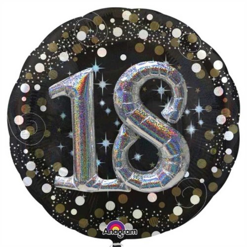 FOLYO BALON SPARKLING BIRTHDAY 18 YAŞ 81x81cm İKİLİ SET ANAGRAM MARKA