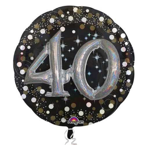 FOLYO BALON SPARKLING BIRTHDAY 40 YAŞ 81x81cm İKİLİ SET ANAGRAM MARKA