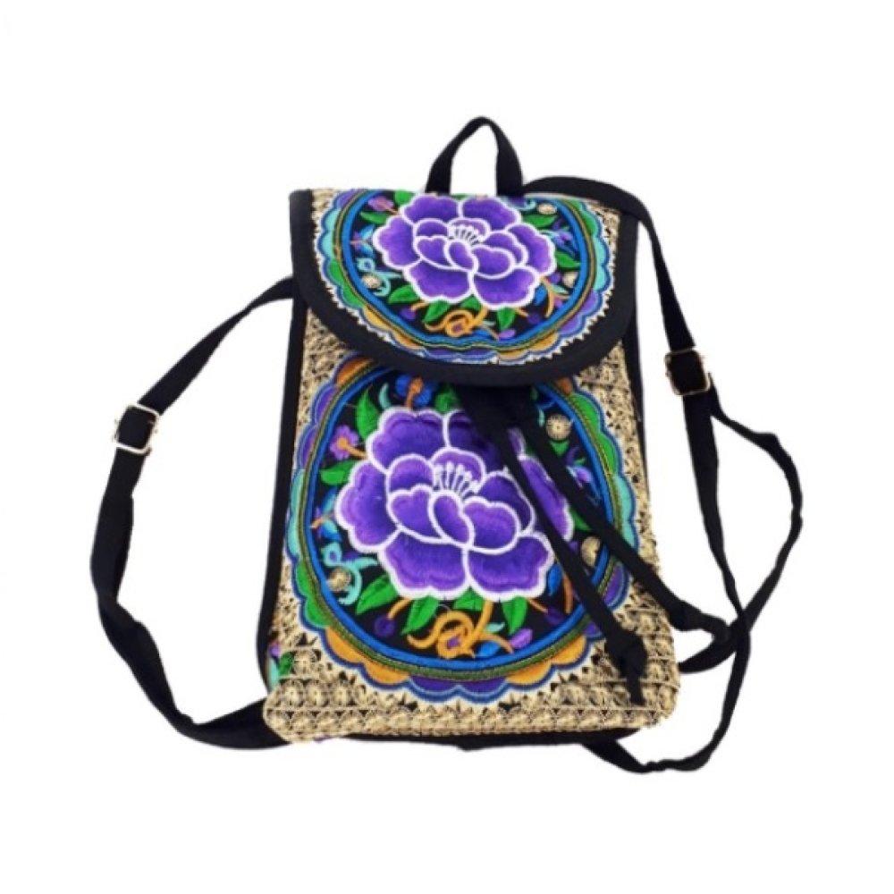 Gül Desenli Kadın Sırt Çantası