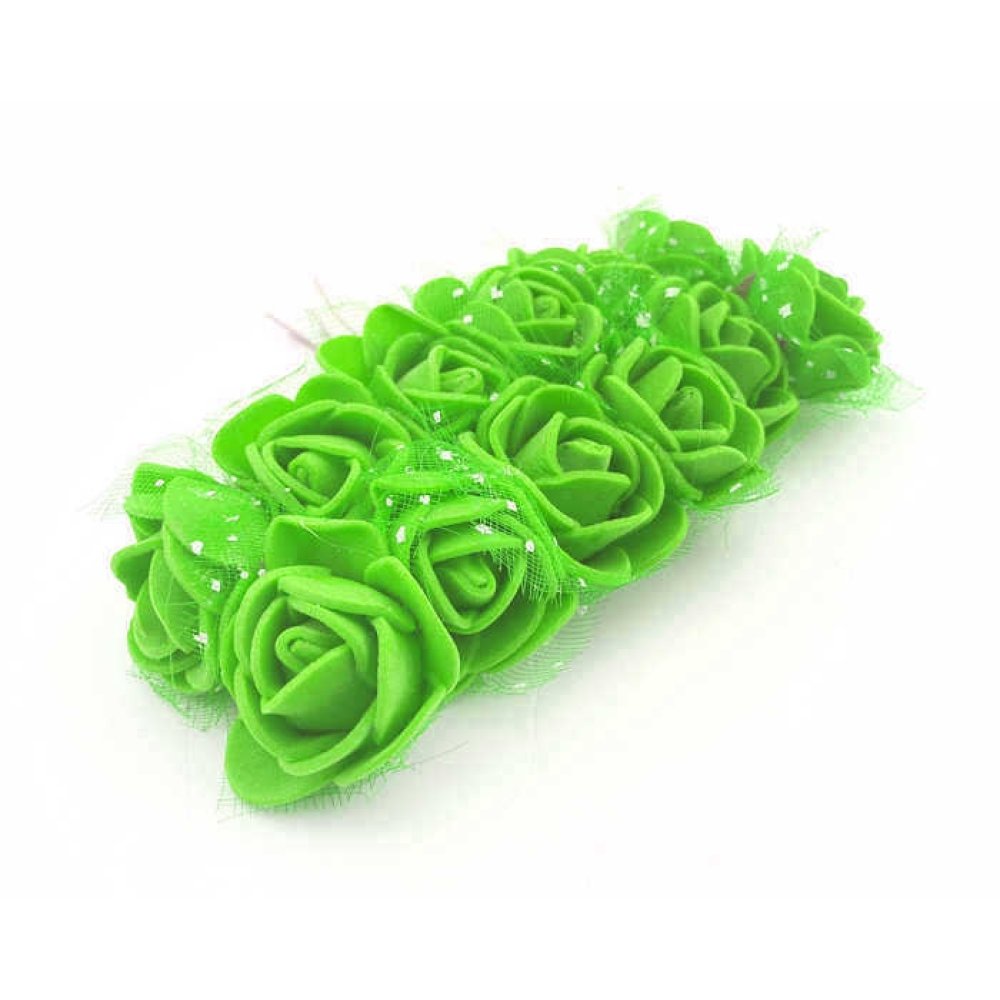 GÜL LATEKS TÜLLÜ YESİL PK:144 KL:100