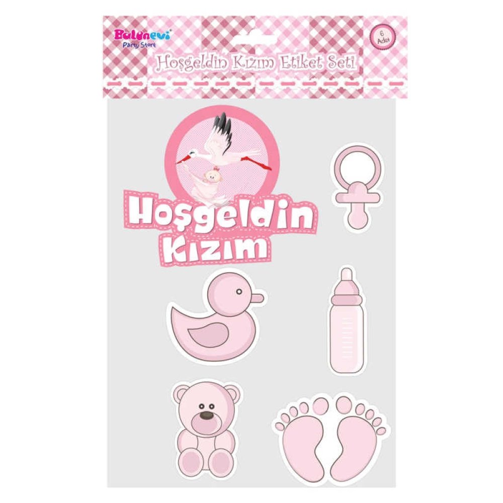 HOŞGELDİN KIZIM STICKER SET PK:1 KL:12
