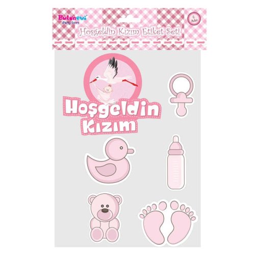 HOŞGELDİN KIZIM STICKER SET PK:1 KL:12