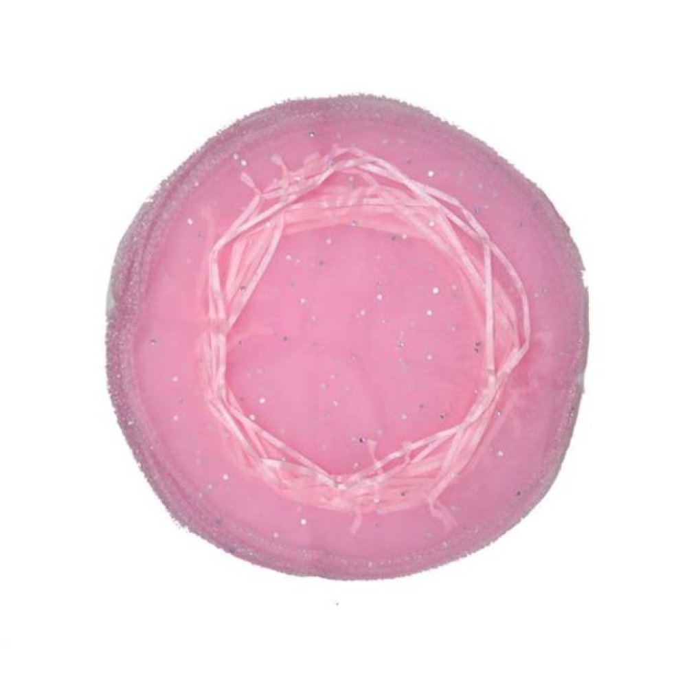 İpli Yuvarlak Kırmızı Renkli Kına Kesesi 100'lü 26 cm