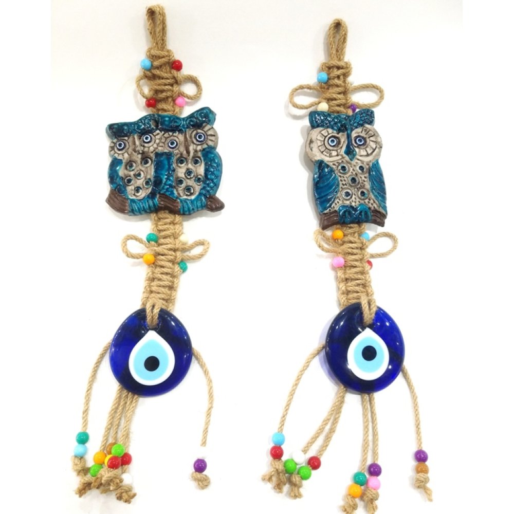 Jüt İpli Dekoratif Asılabilir Süs Nazarlık