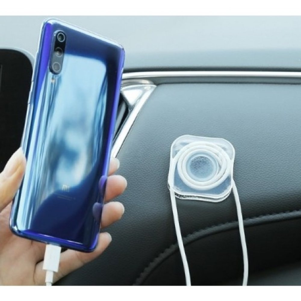 Kablo Kanallı Güçlü Yapışkan Telefon Tutucu
