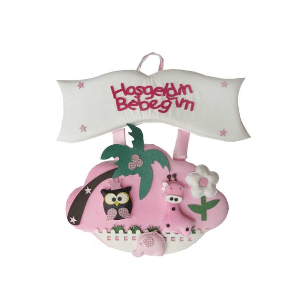 KAPI SÜSÜ TROPİKAL PEMBE P1-15