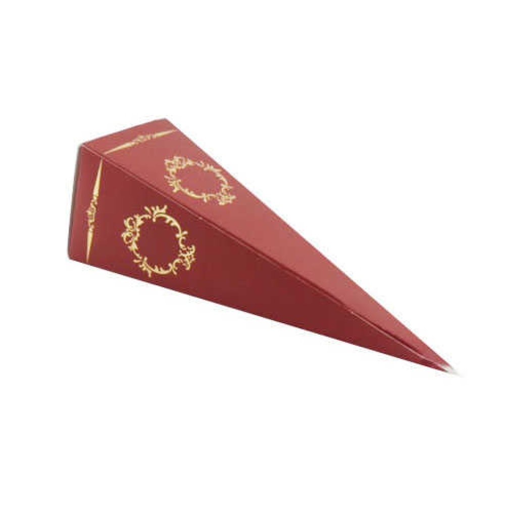 KÜLAH KARTON ALTIN VARAKLI BÜYÜK BOY BORDO P25-50