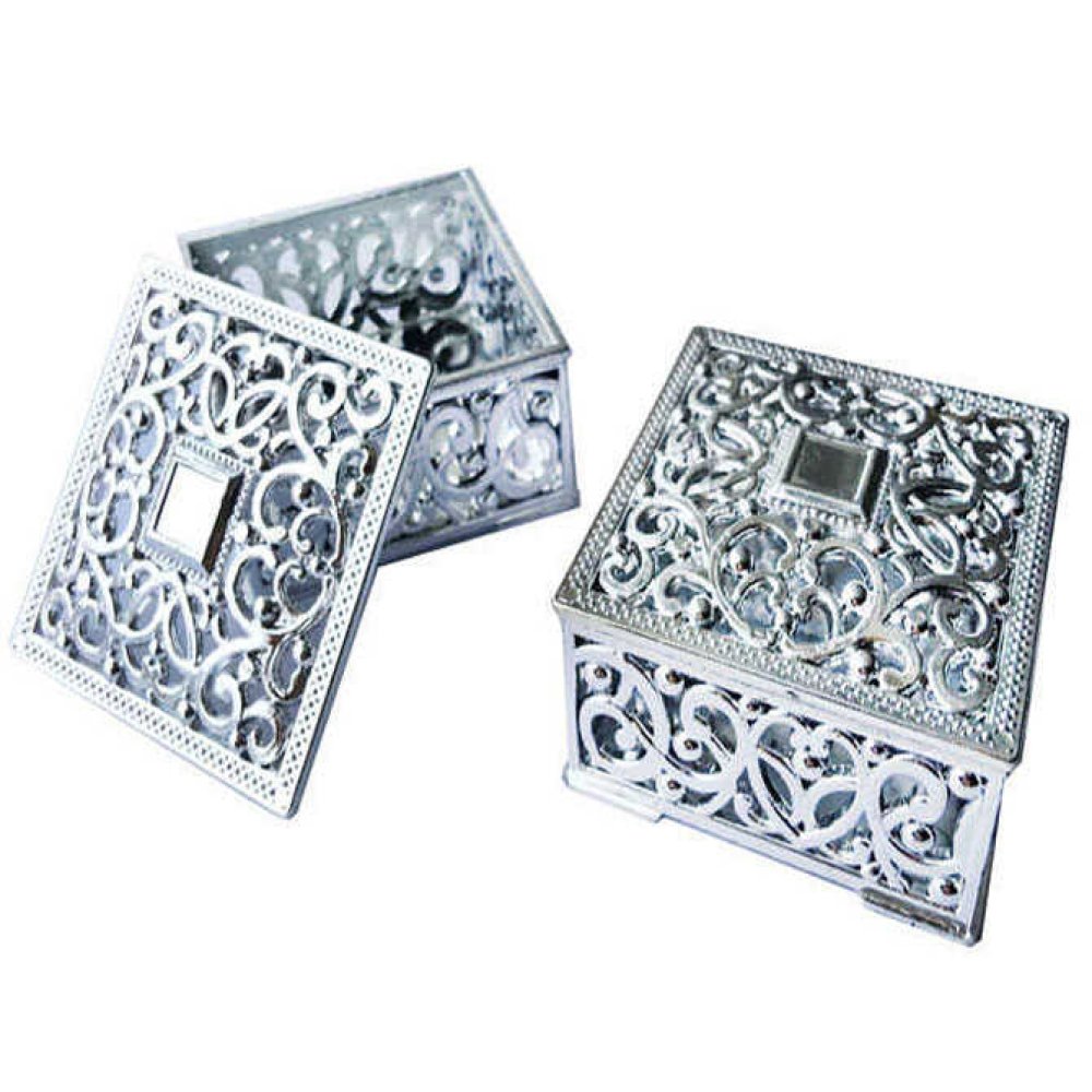 KUTU KARE GÜMÜŞ 8*8 cm PK:10 KL:280