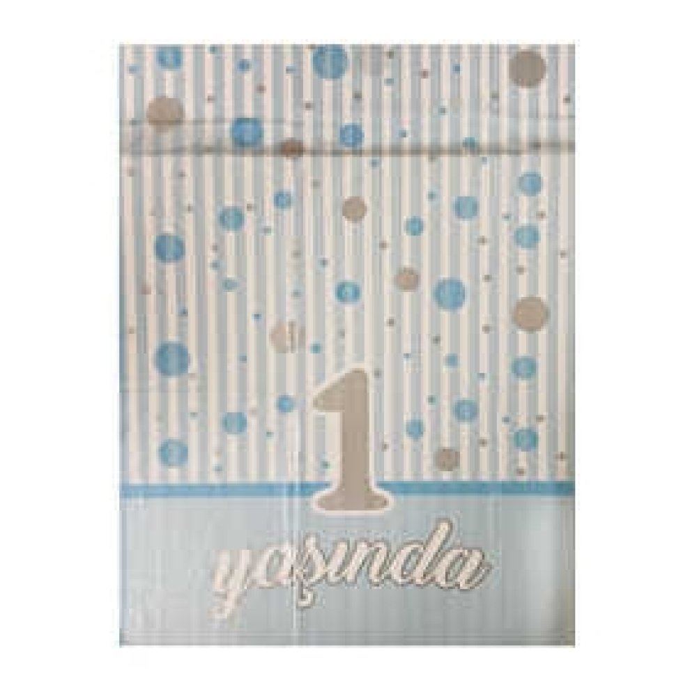 MASA ÖRTÜSÜ 1 YAŞINDA MAVİ 120X180 CM PK:1 KL:200