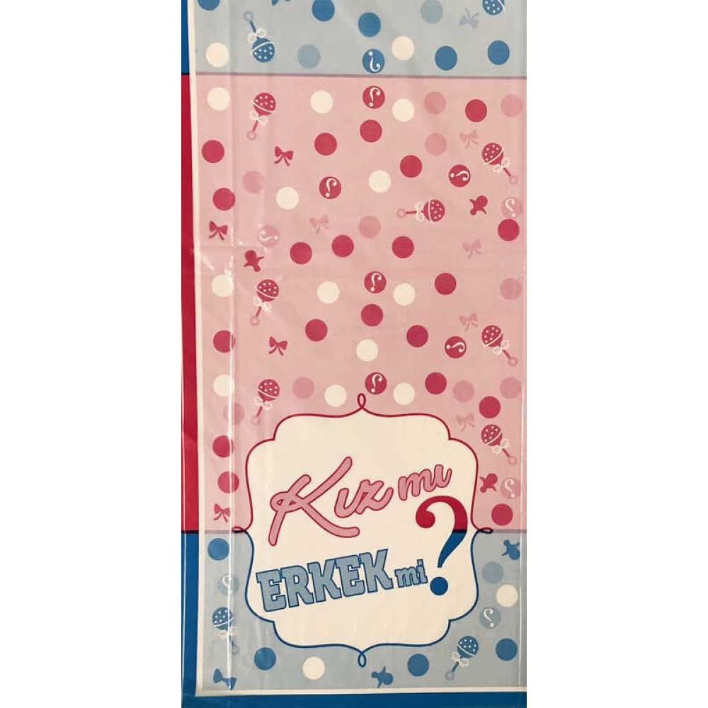 MASA ÖRTÜSÜ KIZ MI ERKEK Mİ 120X180 PK:1 KL:200