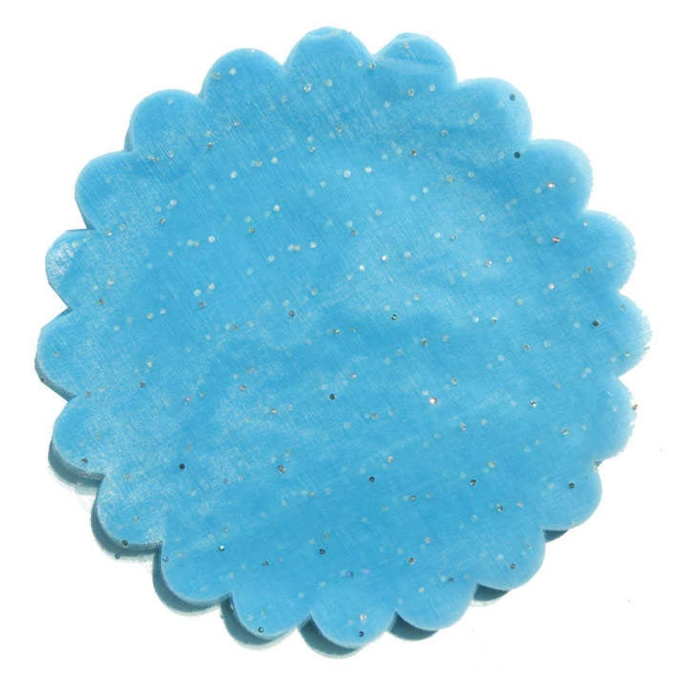 ORGANZE TAŞLI 24 cm MAVİ P100-100