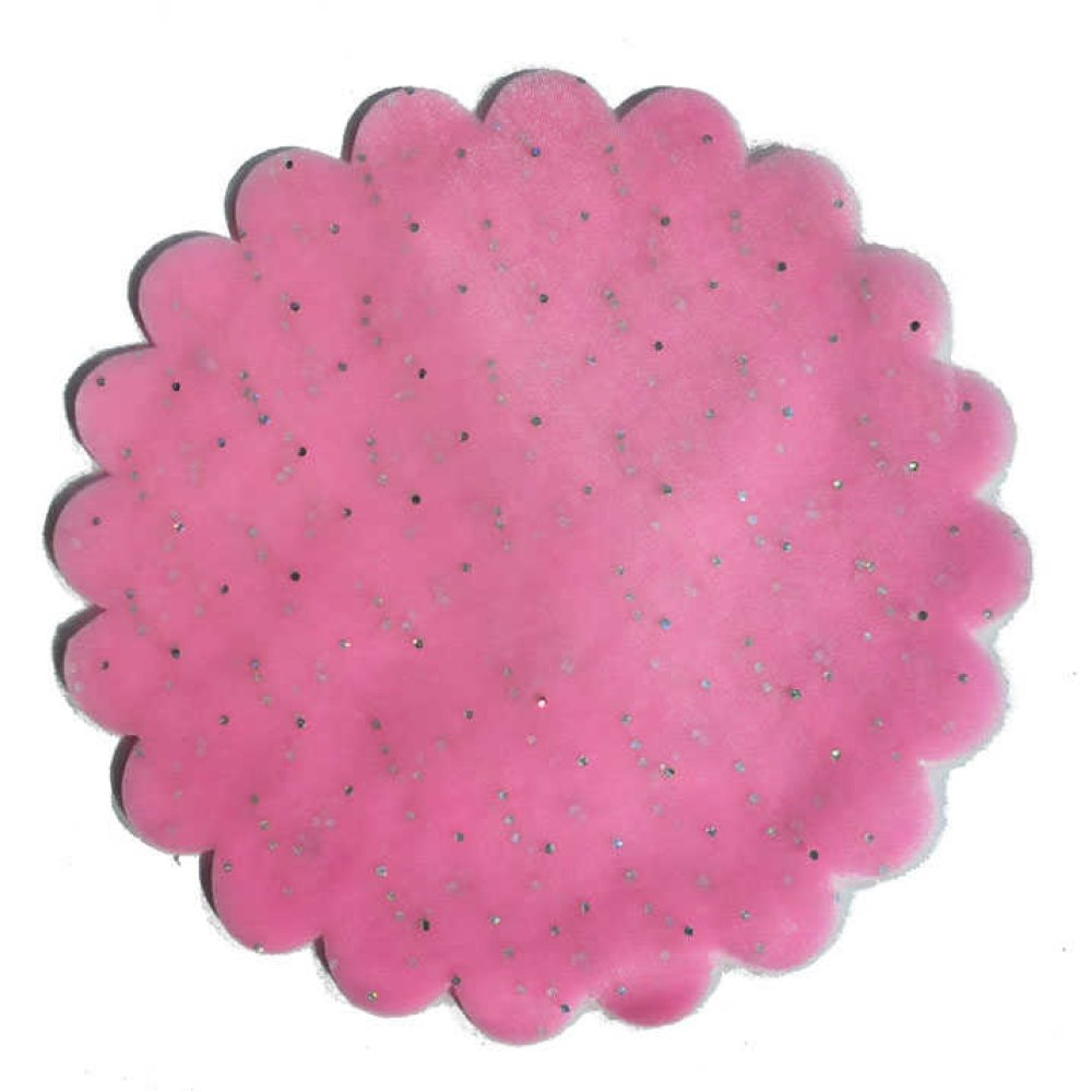 ORGANZE TAŞLI 24 cm PEMBE P100-100