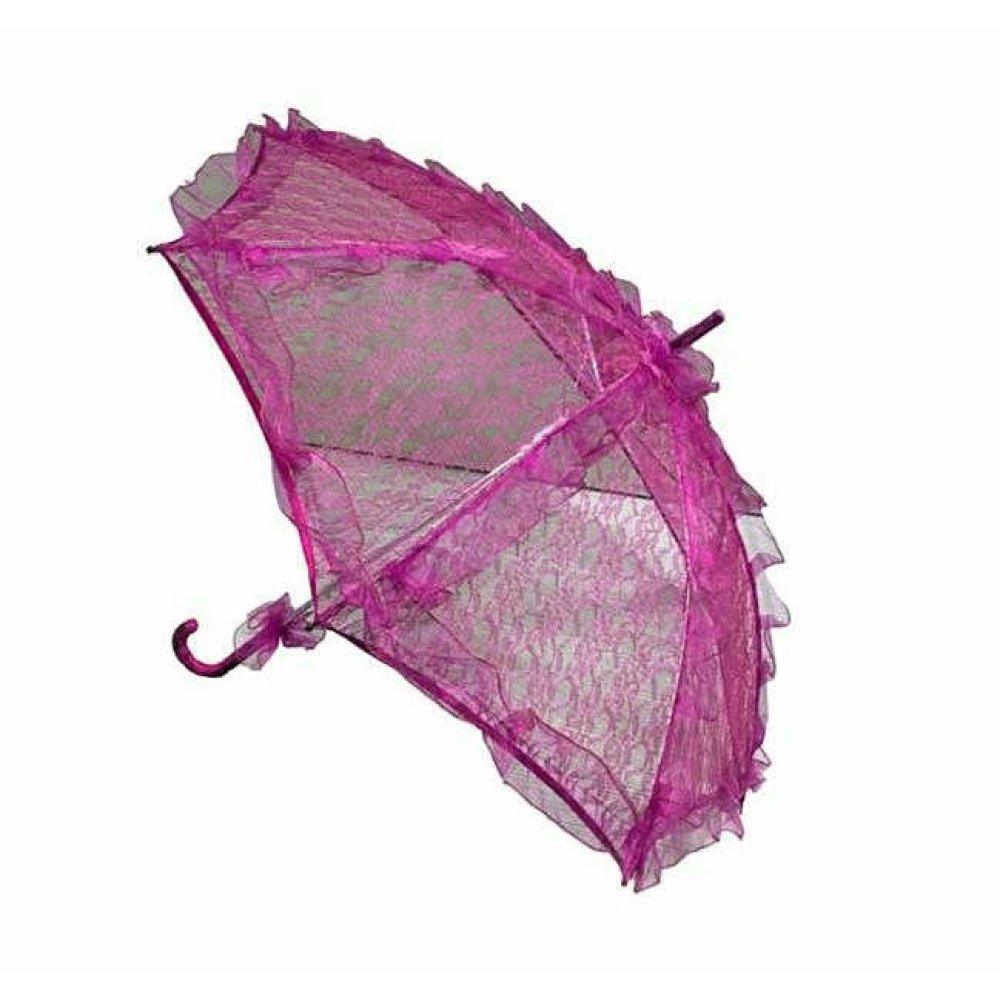ŞEMSİYE DANTEL İŞLEMELİ FUŞYA P1-60