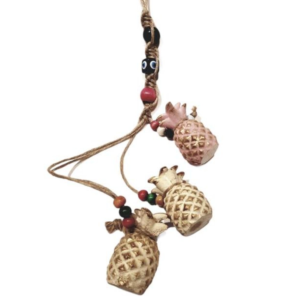 Seramik Ananas Balkon Duvar Süsü Sarkaç