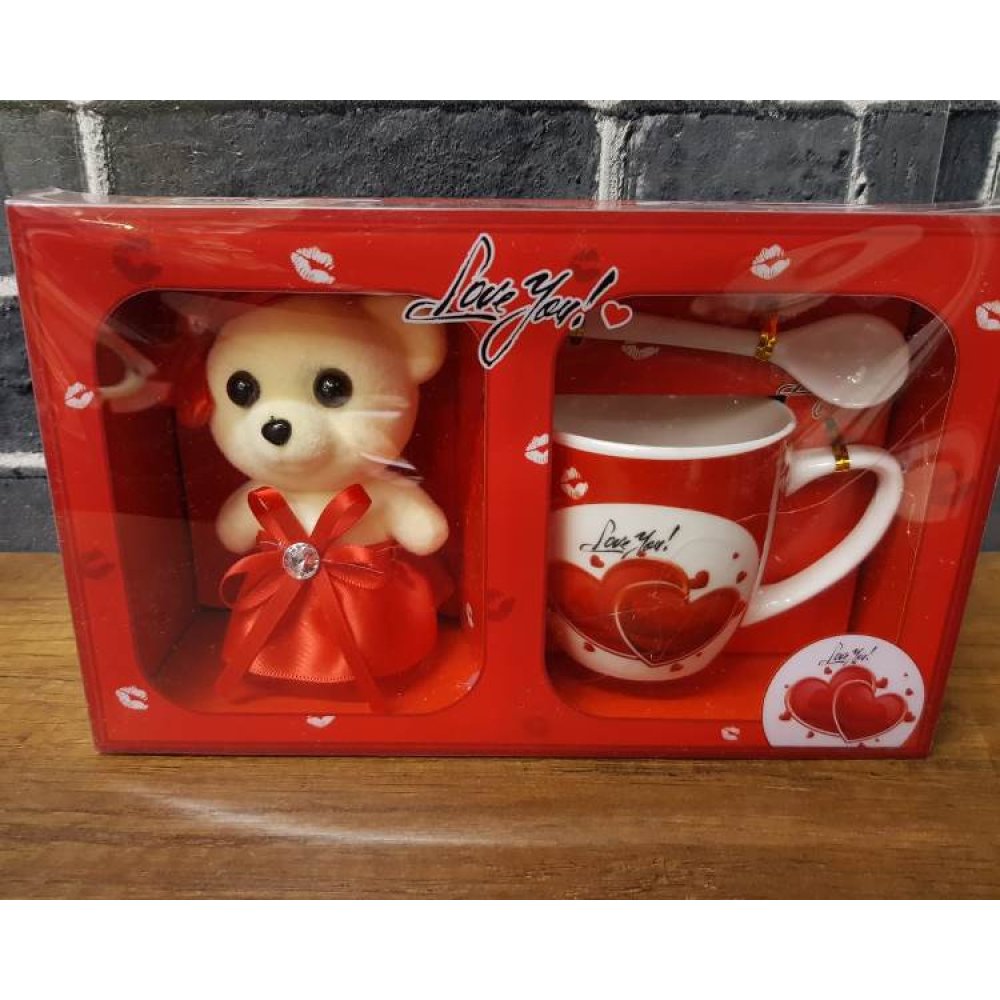 Sevgililer Günü Hediyesi Kalpli Kupa Bardak