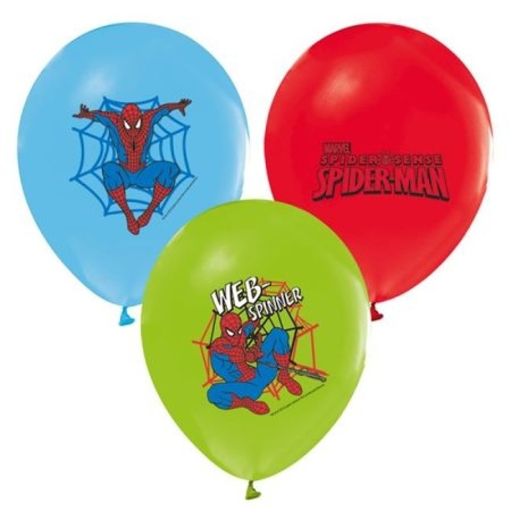 Spiderman Baskılı Pastel Balon 100'lü
